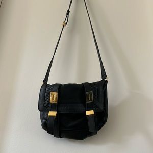 See by Chloe black leather crossbody bag